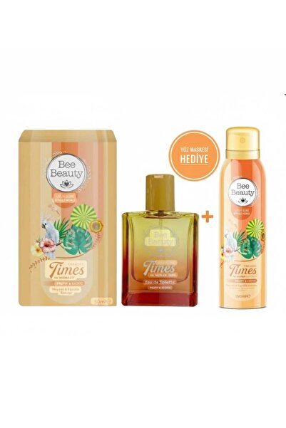 Bee Beauty Times Paradise EDT Kadın Parfüm 50 ml+ Deodorant Sprey 150 ml 2li set