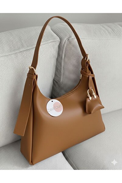 Zealous Black Women's Faux Leather Shoulder Bag with Strap and Buckle Detail,...