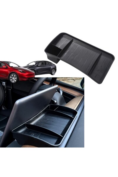 TESLA Model Y - Model 3 Mıknatıs Tutuculu Ekran Arkası Düzenleyici - Siyah