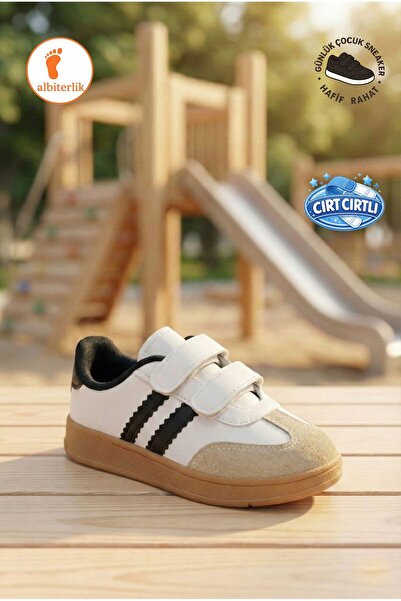 AlbiShoes Унисекс момичешки и момчешки спортни обувки с велкро закрепване за ...