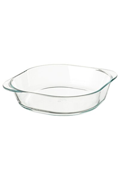 IKEA FÖLJSAM Oven Dish, Transparent Glass, 24.5 x 24.5 cm