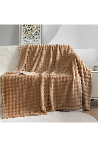 OEM Bubble Blanket, VisLarsc, Microfiber, 200x230cm, Brown