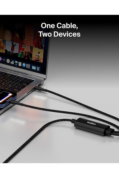 Belkin BoostCharge Pro 2-in-1 USB C to USB C Charger Cable 140W