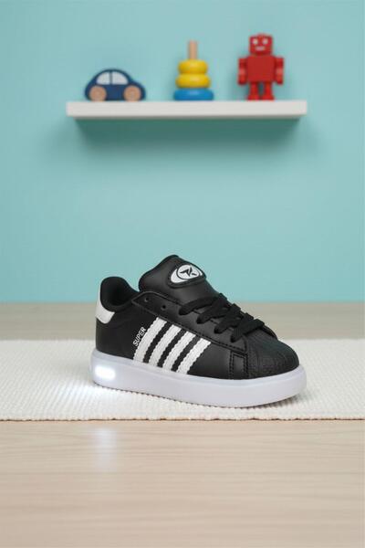 Oksit Supers Kaymaz Tabanlı Unisex Işıklı Çocuk Spor Ayakkabı