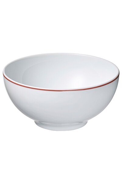 IKEA VINTERFINT Bowl, white/red, 13 cm