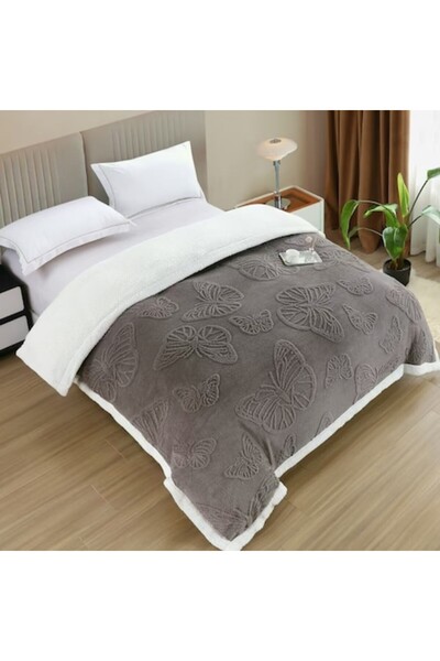 OEM CHIRASO Blanket, Cocolino with Fleece Inside, Butterfly Pattern, 200x230 ...