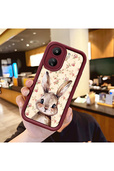 Hontinga حافظة هاتف من مادة السيليكون المقاومة للصدمات باللون الأحمر الوردي، ...