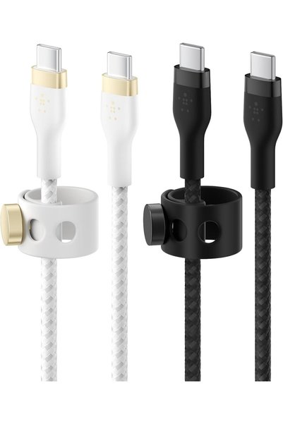 Belkin Fast Charge Pro Flex Braided USB C charger cable, USB-IF certified Pow...