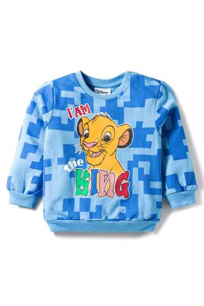 Babyhug Disney Terry Knit Full Sleeves Pullover Sweatshirt with Simba Graphic...