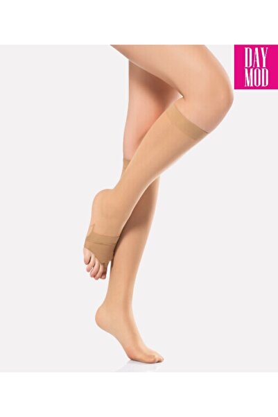 Daymod Women's Nude Practical Open-toe Ablution Ablution Socks