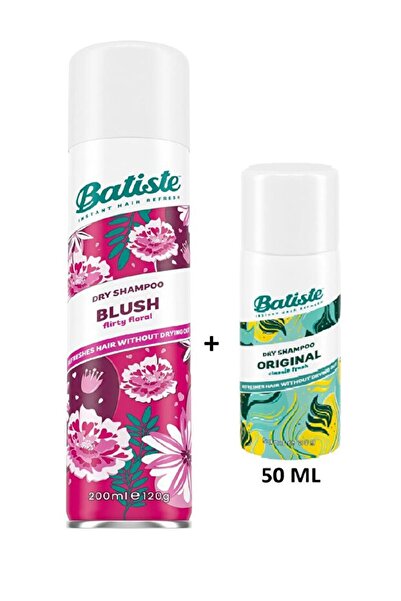 Batiste Kuru Şampuan Seti 200 ml Blush Floral + 50 ml Orijinal Seyahat Boy