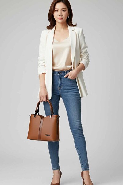 vynor atelier حقيبة يد نسائية - حقيبة يد يومية متوسطة الحجم مع إكسسوارات 18 س...