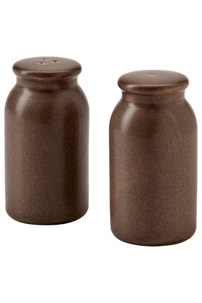 IKEA BRUGDHAJ Set of 2 Salt/Pepper Shakers, Brown, 9 cm