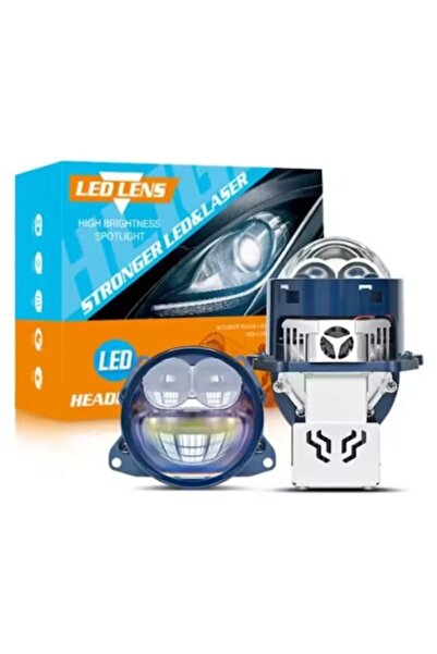 INELAG Set 2x Lentile Laser LED BI 3.0 Inch, 12V, Fază Scurtă/Lungă 150W/225W...