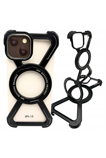 Other Case for iPhone 15 Armored Magsafe Metal Case Titanium 360 Holder