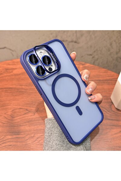 Bracket case iPhone 15 Pro Case with Stand, Magsafe Metal Button, Camera Lens...