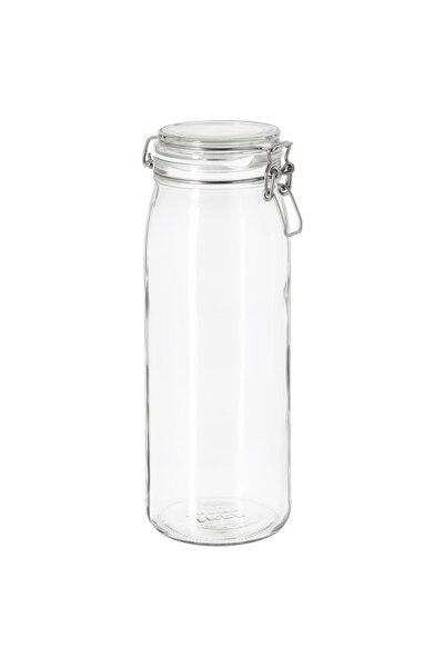 OEM Borcan cu capac 2 l sticlă transparentă KORKEN Borcane şi cutii de metal