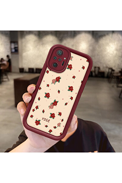 Hontinga حافظة هاتف من مادة السيليكون المقاومة للصدمات باللون الأحمر الوردي م...