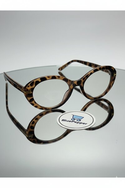 BluePepper Tages |   Women's Blue Light Protection Glasses Cateye Slanted Model Can Change Optical Compatible Lenses 52 Ekartm