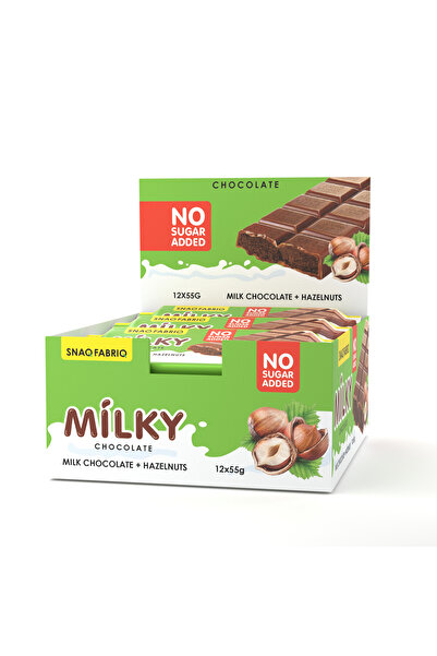 SNAQ FABRIQ Milky Chocolate Bar with Milk Chocolate and Hazelnuts Filling No ...