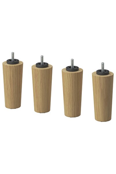 IKEA BRYNILEN Leg, oak look, 12.5 cm