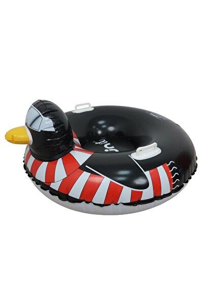 DEER Inflatable snow globe, Penguin, black, 114 x 110 x 60 cm