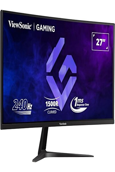 ViewSonic شاشة ألعاب منحنية مقاس 27 بوصة بدقة FHD، طراز VX2719-PC-MHD، لون أسود