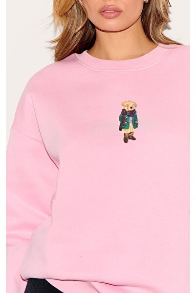 Hira Clothing Φούτερ Teddy Bear με τύπωμα από οργανικό βαμβάκι