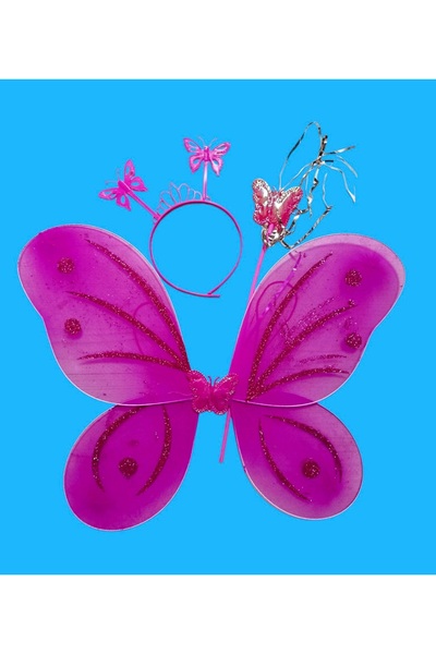 madam shushu Σετ για παιδιά: Φτερό Αγγέλου+Στέμμα+Ραβδί