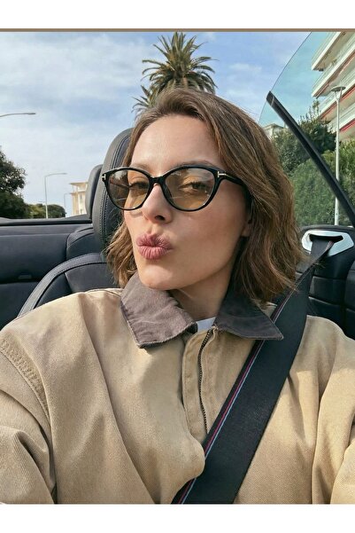 funeyes Light yellow cat eye sunglasses with catte cat eye t accessories