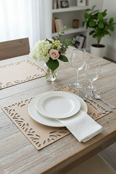 Morika Hotel & Home Textile Σετ σουπλά 6 τεμαχίων από συνθετικό δέρμα σουέντ ...