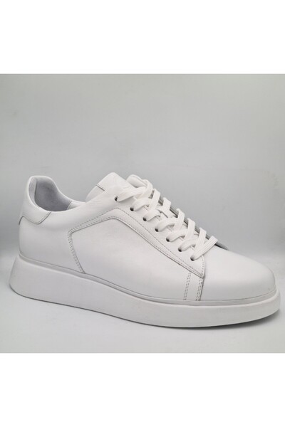 Libero 5253 White Genuine Leather Eva Sole Men's Daily Casual Shoes