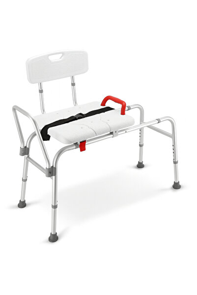 Linomag Bathtub/shower transfer chair, Linomag®, sliding seat, perineal cutou...