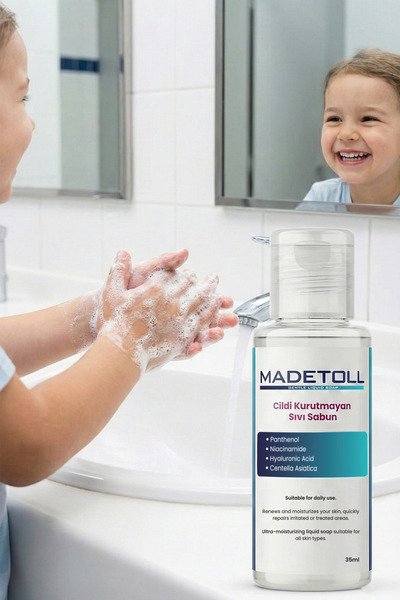 Madetoll Nemlendirici, Tazeleyici, Cildi Kurutmayan Mini Sıvı Sabun 35 ml - 10'lu Avantaj Paketi