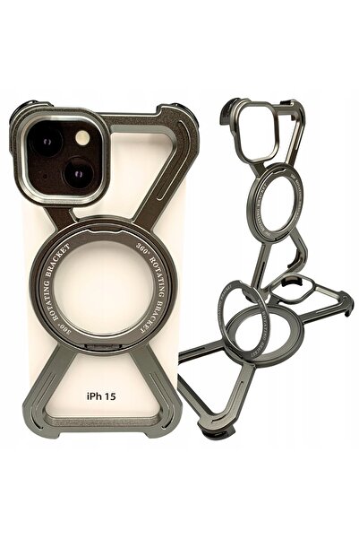 Other Case for iPhone 15 Armored Magsafe Metal Case Titanium 360 Holder