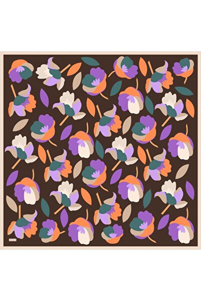 Belli Model cu obiecte roșii 100% twill mătase Eșarfă 4300-04