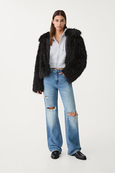 Stradivarius D92 straight fit geniş paça jean