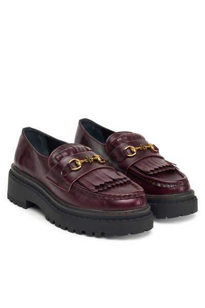 Nokwol mocasini damă Burgundy Perry