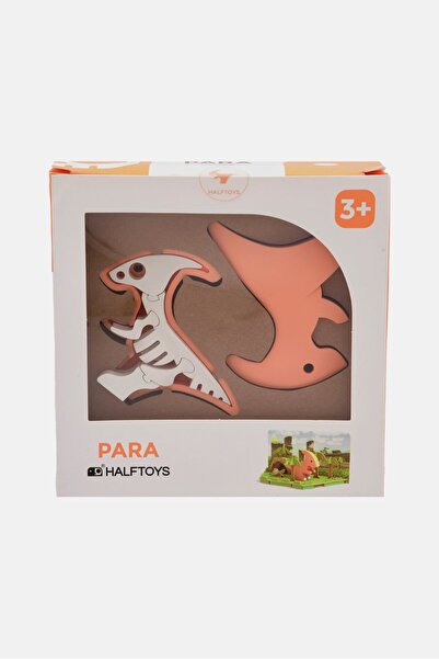 Halftoys Magnetic Assembly Para Forest Friend Puzzles, Orange/White