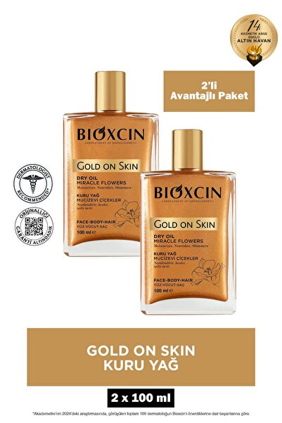 Bioxcin Gold On Skin Kuru Yağ 100 ml 2 Adet