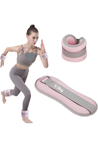 Generic Ankle Weights,0.5 KG Each, 1 Pair Wrist Leg Arm Weights with Adjustab...