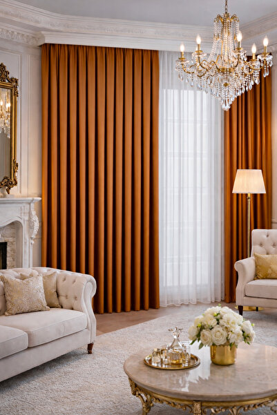 QUBA DECO Premium Micro Satin Background Curtain Living Room Bedroom Children...