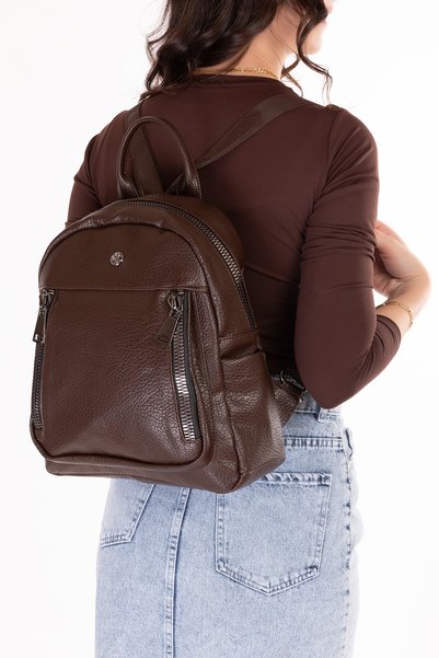 Gondol Rucsac zilnic util pentru femei ald.31124 Maro