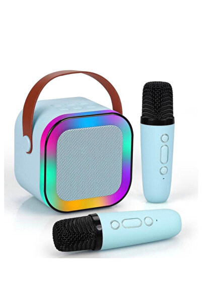 TOY LAND Mini Karaoke Speaker for Kids, Portable Bluetooth Speaker with 2 Wir...