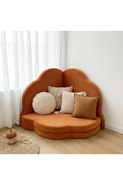 pufftable puftable montessori bulut oyun minderi,kiremit renk,oyun halısı ve ...