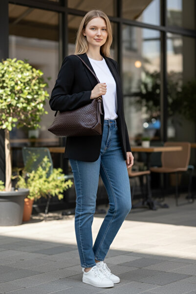 Store YigitEmirBags Floransa Kadın Kahverengi Omuz Çantası