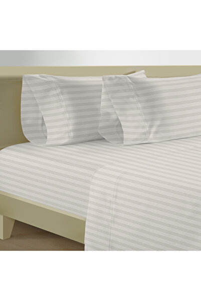 AMBRA 400TC cotton fitted sheet 200*200cm, cream