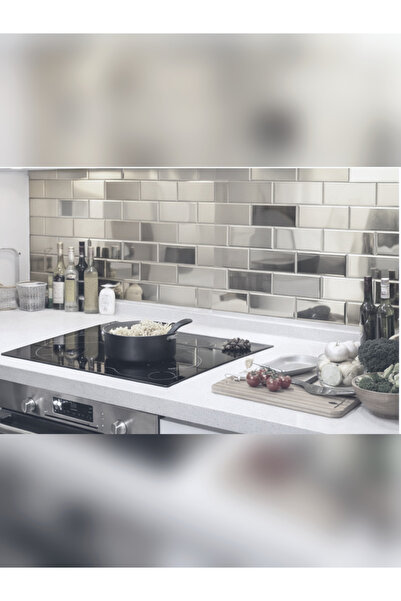 DOGA ONLINE 10 adet Gümüş Aynalı Pleksi Tuğla 5x10 – Dekor Ayna Kaplama – Tez...