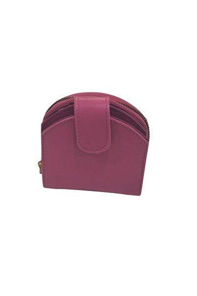 PİRAMİT Snap-Fasten Wallet in Fuchsia Pink