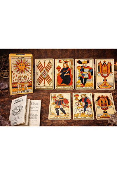 Marseille Classic Tarot Cards – complete package for divination, traditional ...
